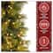 9 ft. Pre-Lit Carolina Pine Slim Artificial Christmas Tree with Flocked Pine Cones, Clear Lights